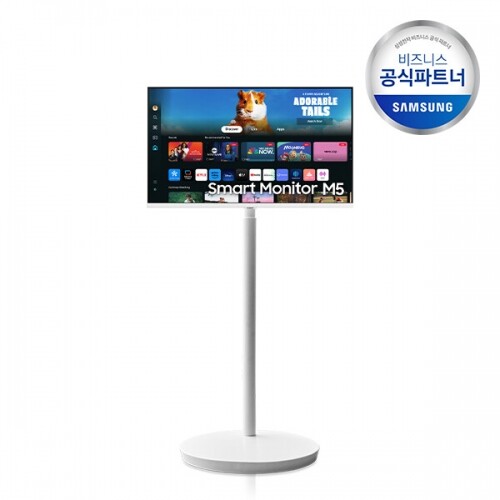 [삼성직배송/무료설치] 삼탠바이미 LS27DM503EK-ST 스마트모니터 M5 27인치 무빙 스탠드